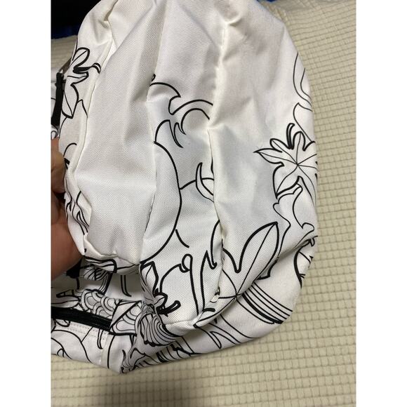 JANSPORT BLACK/WHITE COLOR ME DIY Koy Fish Pond BACKPACK - Picture 3 of 8